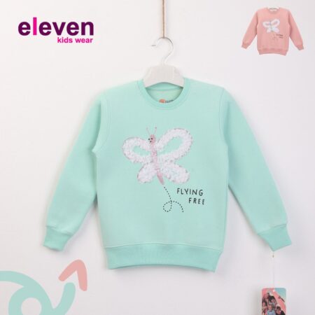 سويت شيرت فراشة تطريز