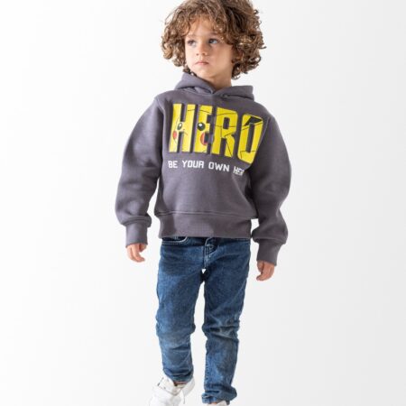سويت شيرت hero pikachu رمادي
