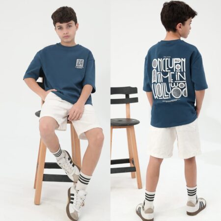 تيشرت راوند 140 بترولى