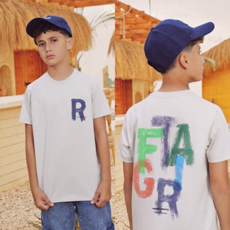 تيشرت راوند114 رمادى