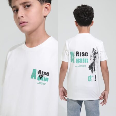 تيشرت راوند 214 ابيض