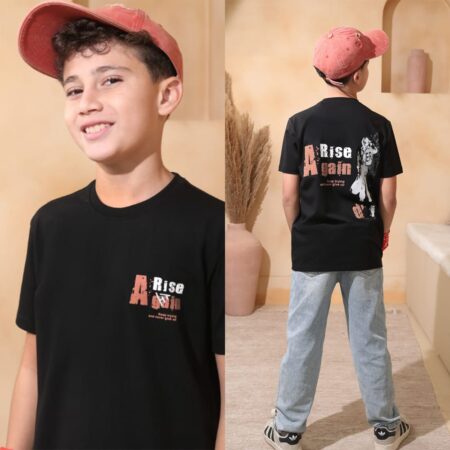 تيشرت راوند 214 اسود