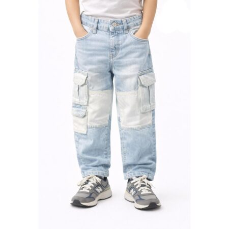 بنطلون جينز جيب ابيض